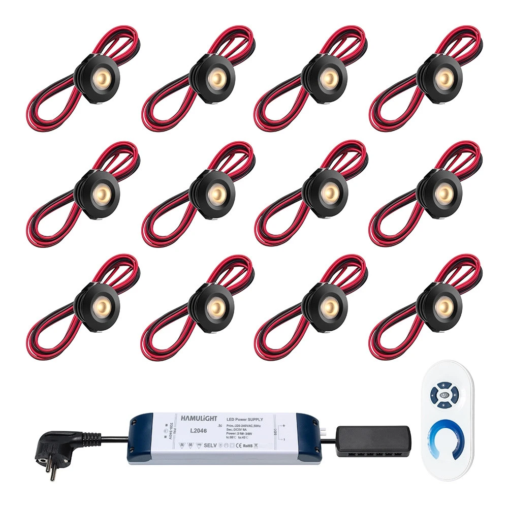 Pals Led Inbouwspot Set 12 stuks Zwart - Afbeelding 7